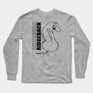 Rhodesian Ridgeback profile dog gift idea Long Sleeve T-Shirt